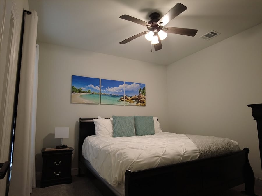 All bedrooms are equipped with a 40" Vizio Smart TV, storage space, full body mirror, luggage rack as well as a closet with hangers. Each additional bedroom features a King-size Serta pillowtop mattress accompanied by Serta pillows.