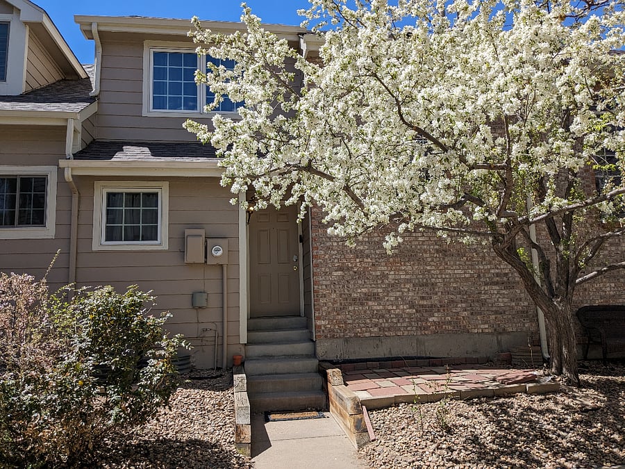 Townhouse unit entrance