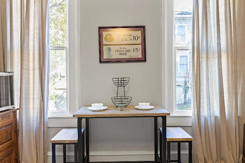 Sip your morning coffee while the sun cascades into the room.