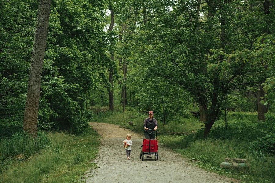 Hominy Creek Greenway across the street. Great for walking and meeting neighbors