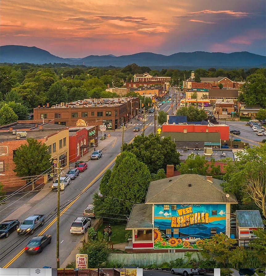 West Asheville - vibrant and artsy!