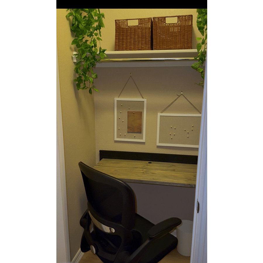 Small work space.