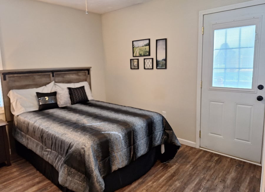Full size bed.