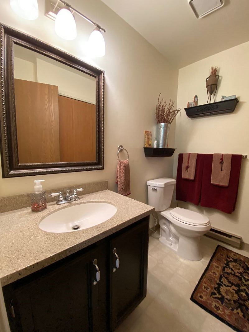 Downstairs Half Bath with Full Washer and Dryer