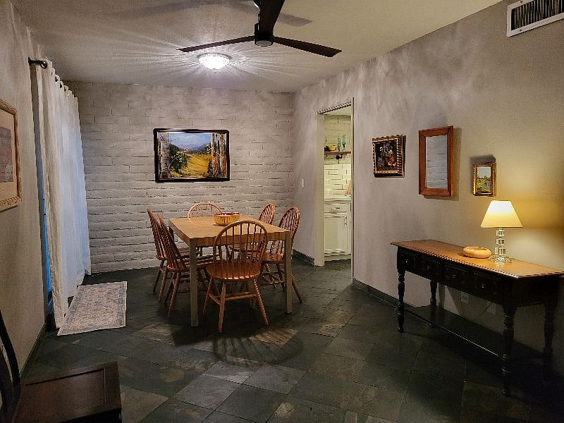 Dining area, with slider to front patio
