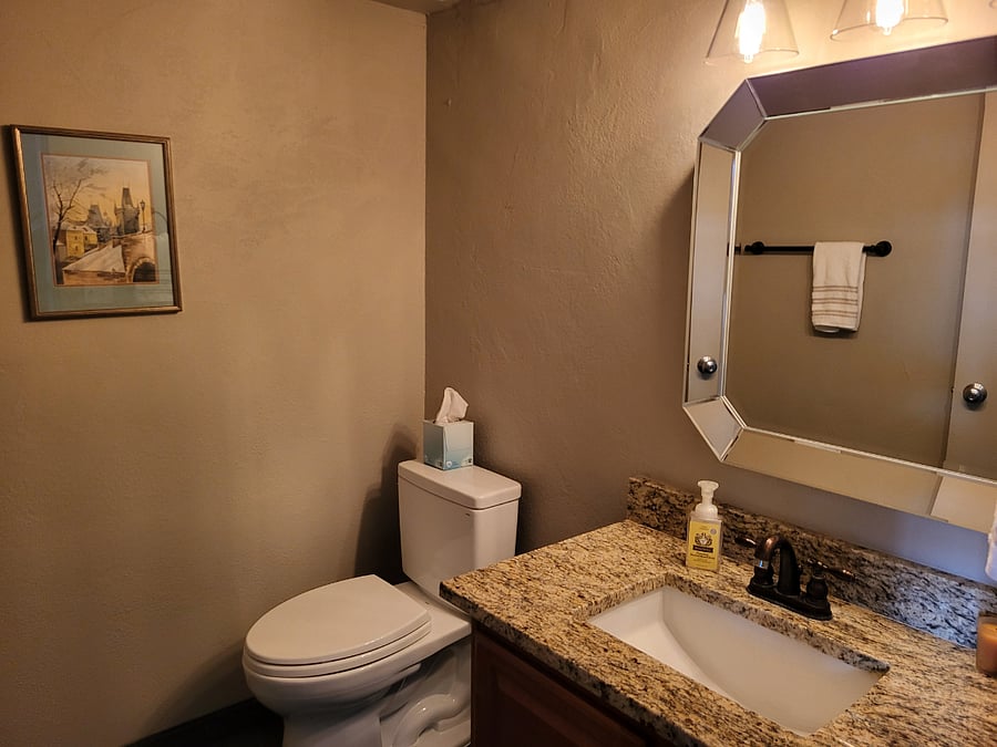 Powder room on main floor