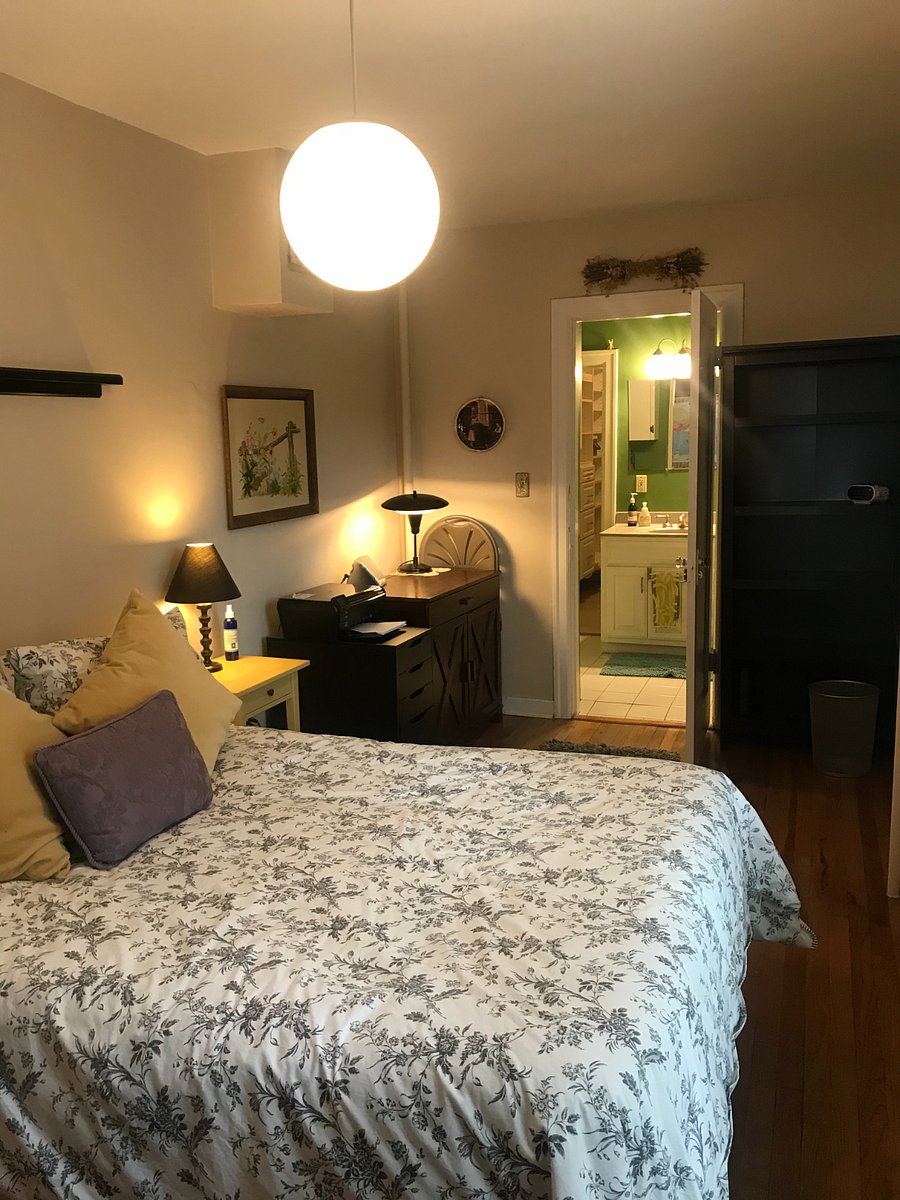 Bedroom with desk area