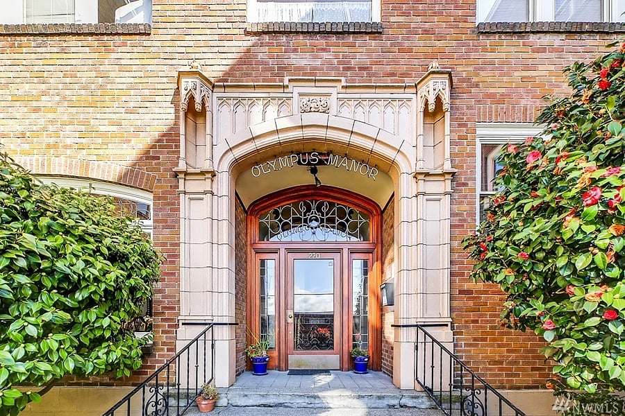 Front entrance of the building