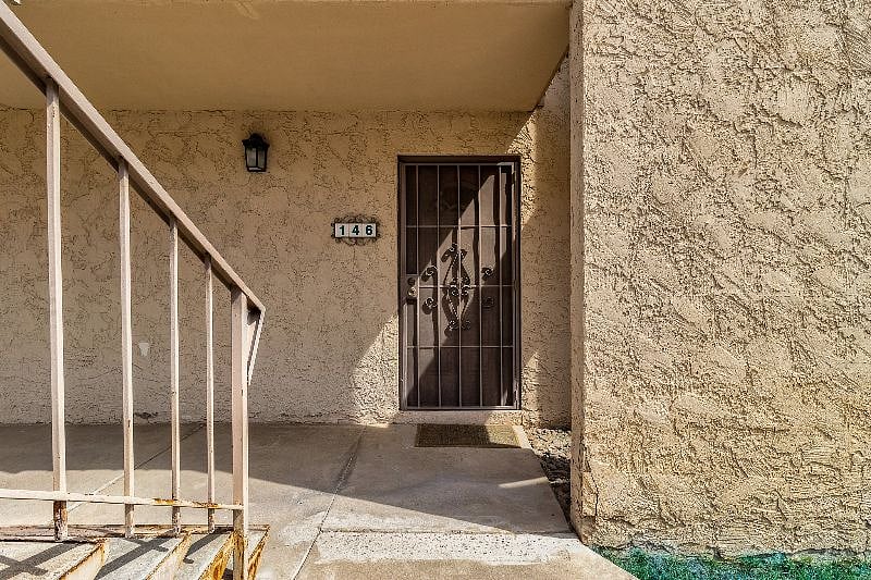 Entrance from parking gated and common condo area.