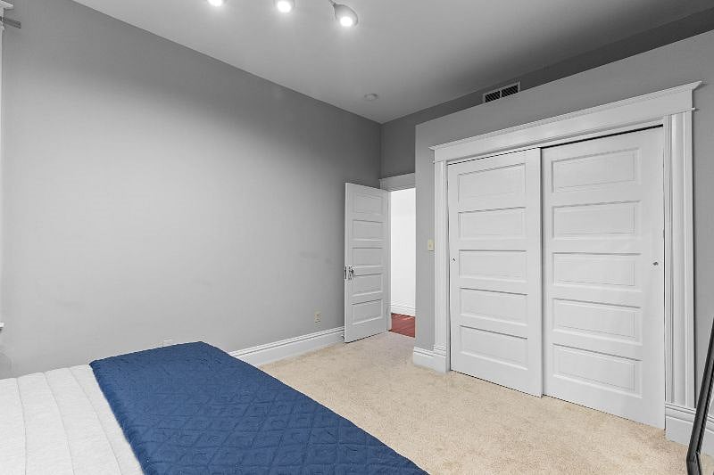 Large closets in king bedroom
