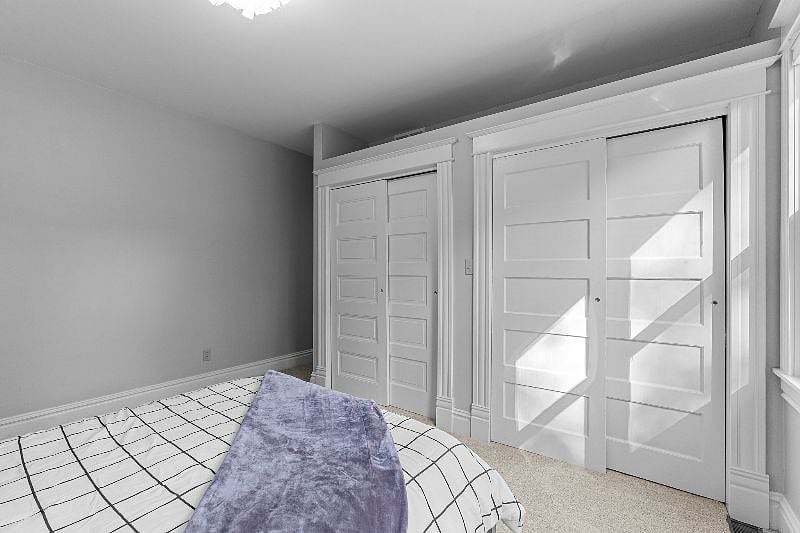 Large closets in queen bedroom