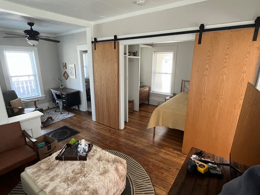 1 bedroom bungalow down the street