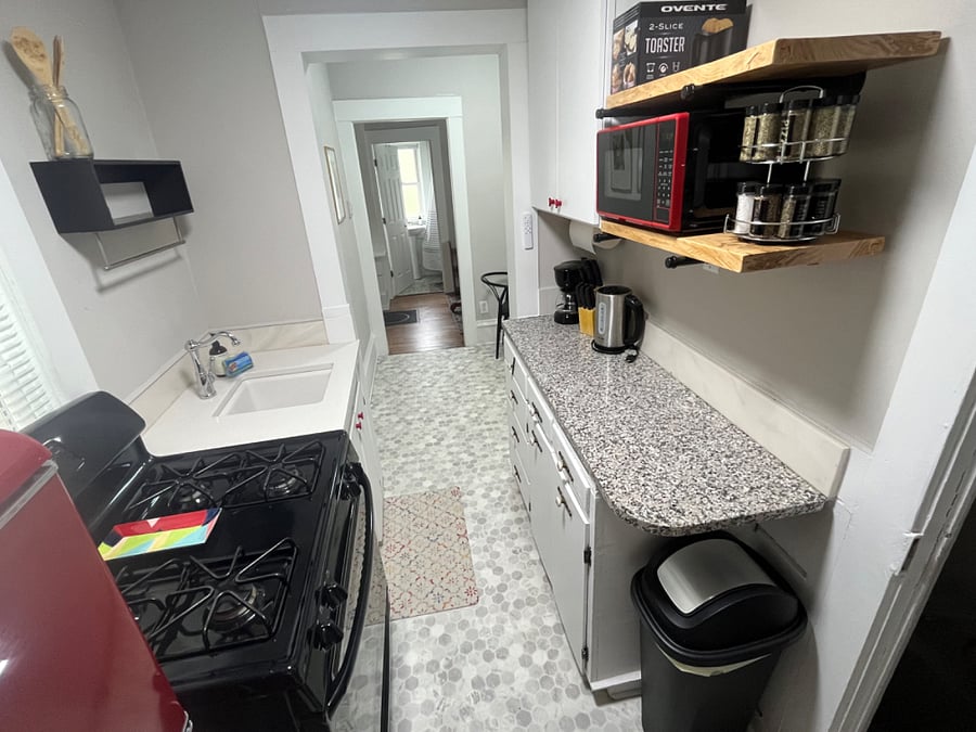 1 bedroom bungalow down the street