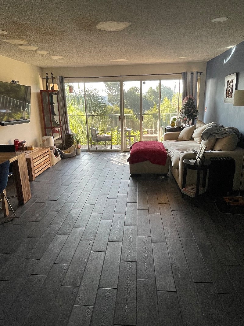 Living room dining area