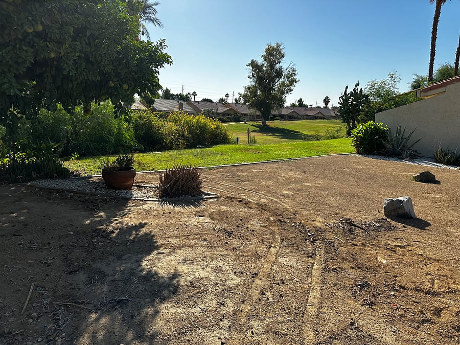View from the front door