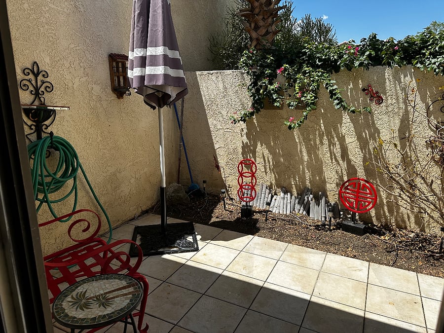 Master bedroom patio