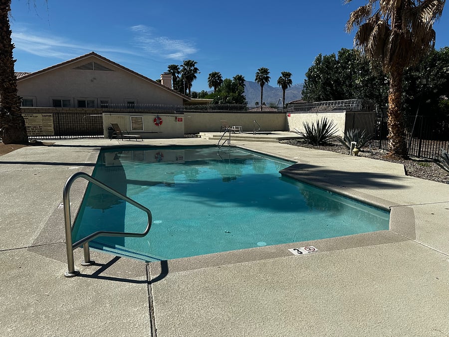 The Green's HOA pool and hot tub, just a few hundred feet away.