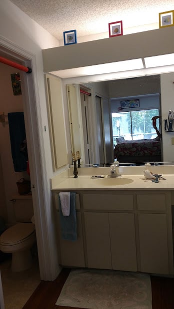 Vanity area in master bath