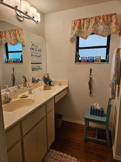 Master vanity area