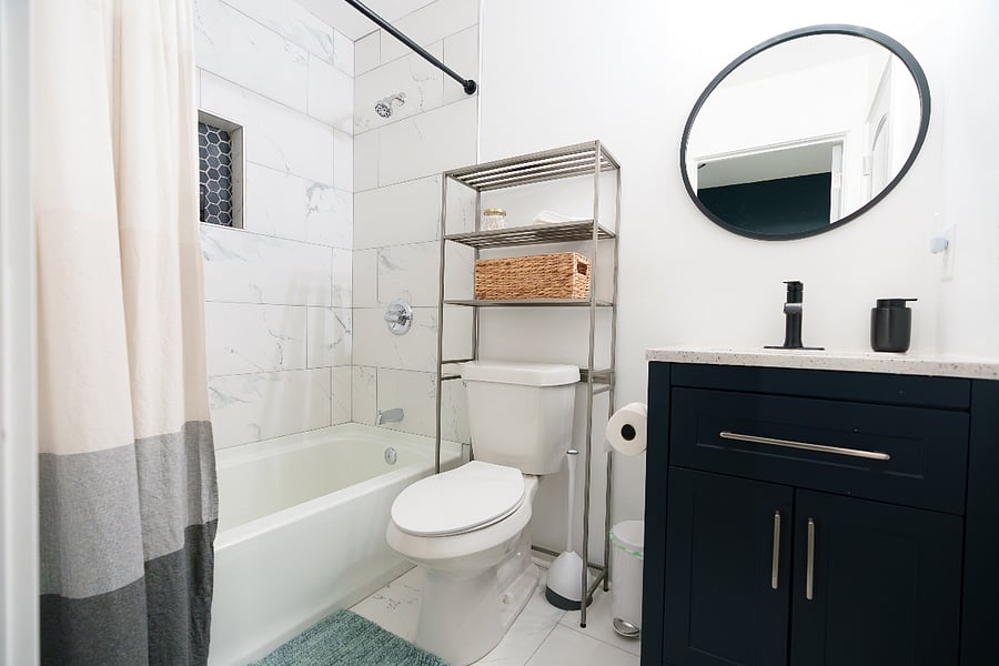 3rd floor bathroom off of office 