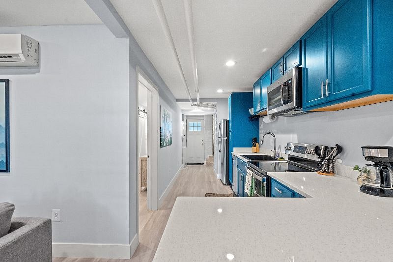 Wide hallways, high ceilings, and smartly designed layout