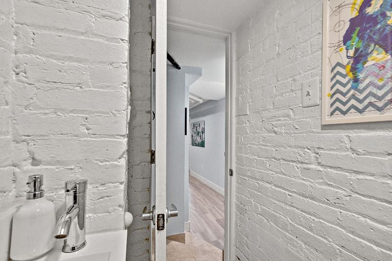 Half bath at rear of property