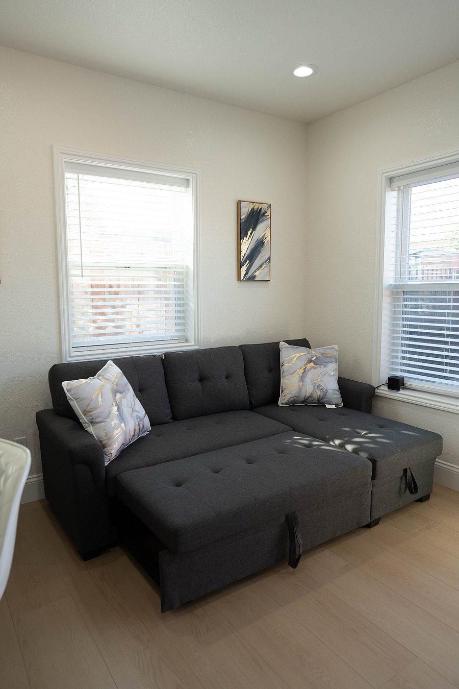 Converts to sleeper sofa