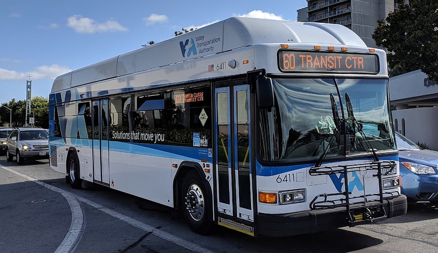 Nearest VTA Bus stop is 3-4 minutes away