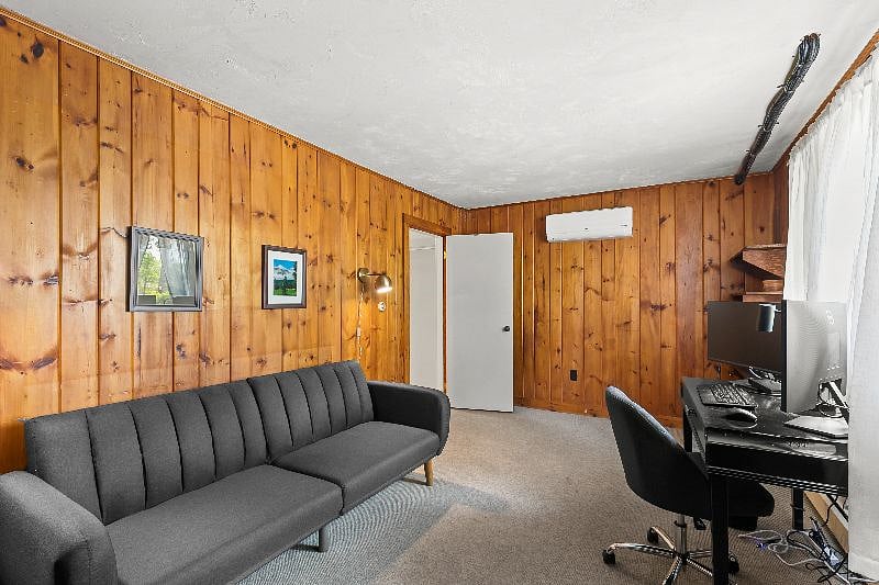 Downstairs office fold-out couch.