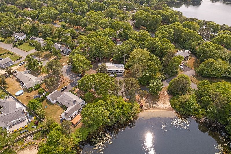Private beach on Long Pond.
