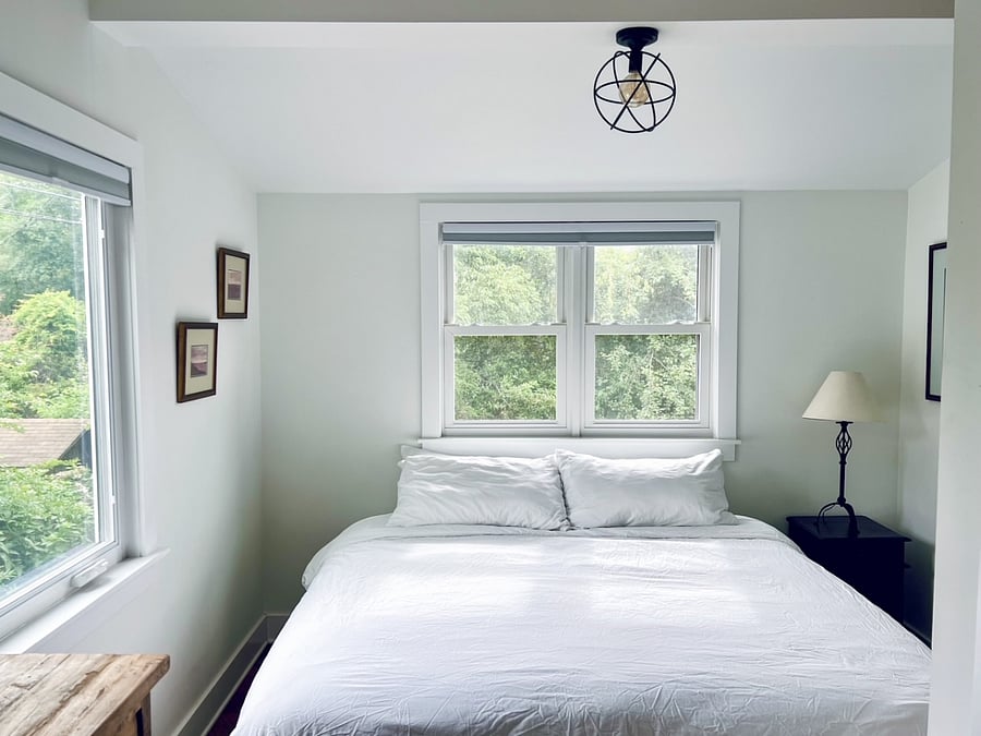 Black out shades in bedroom