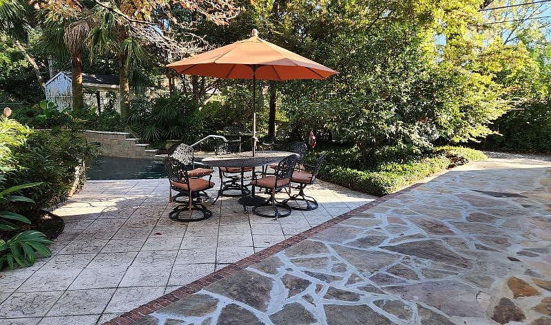 front patio and pool deck