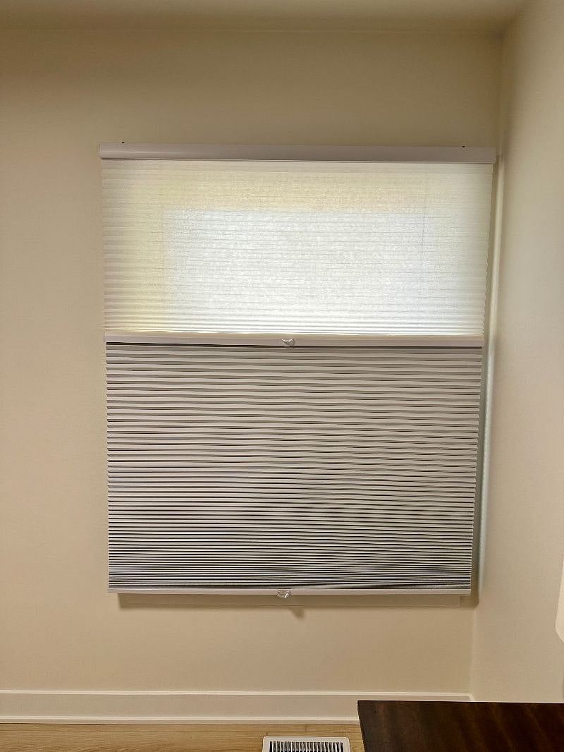 Cellular Shades with Blackout and Light-Filtering Option!