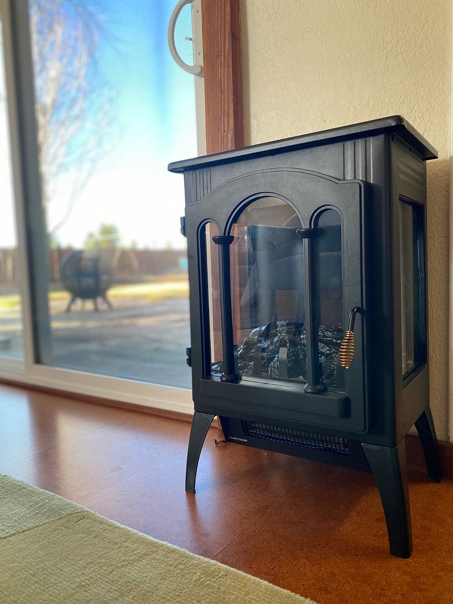 Electric wood stove like heater for you to control the temperature.