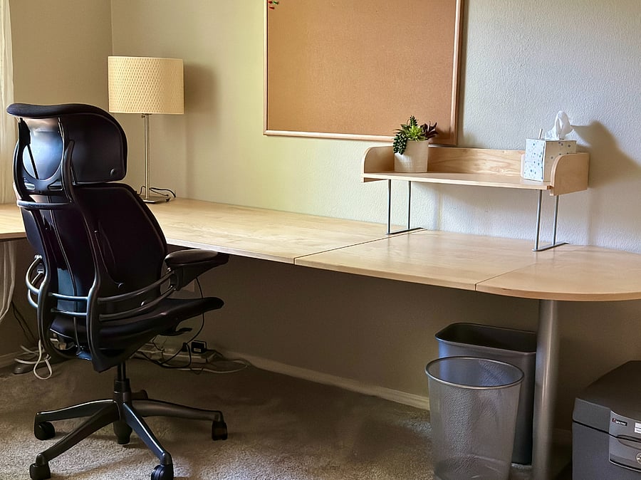 Home office on ground floor