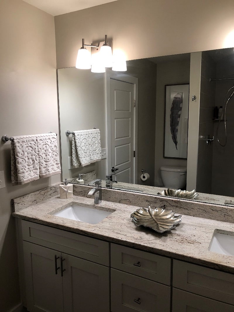 Double vanity in master bath