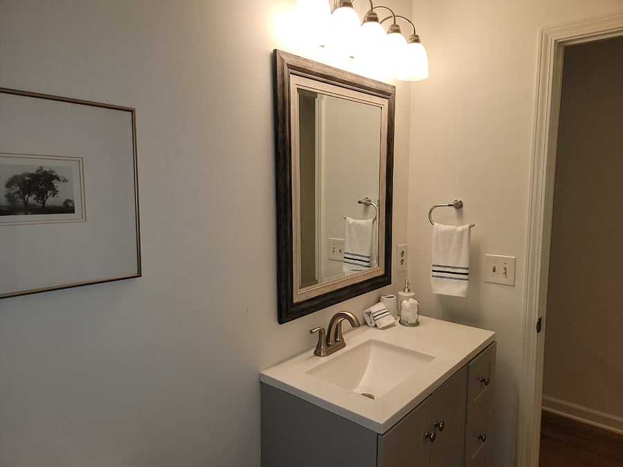 Full Bath located off the hall