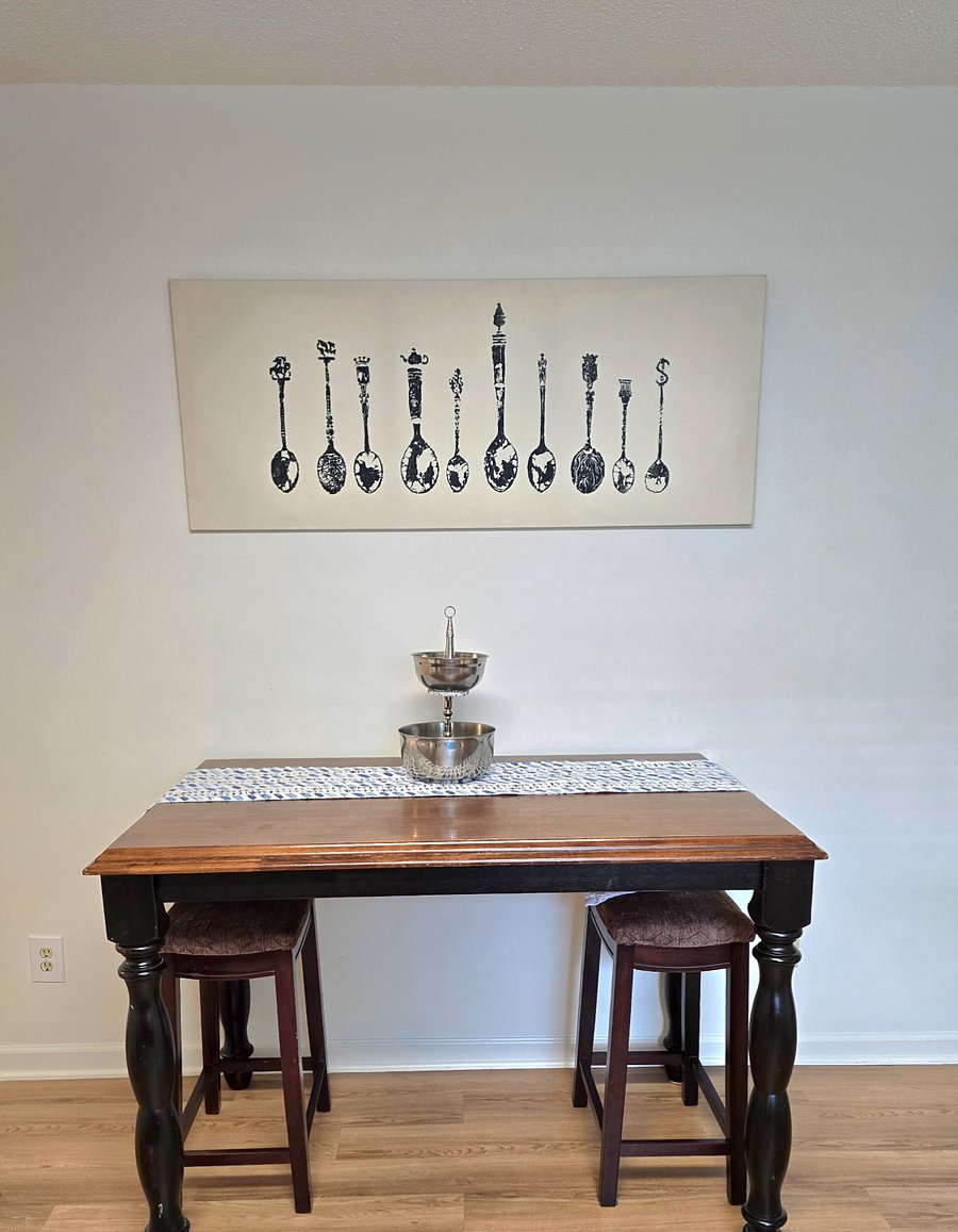 Dining area in Kitchen, seats four 