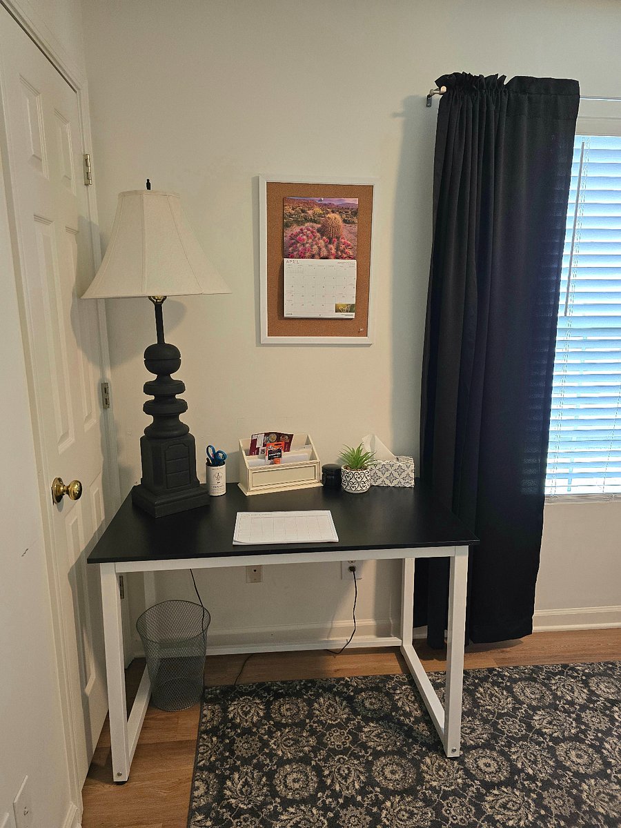Desk area in second bedroom