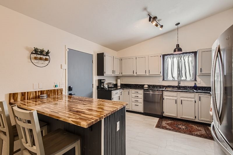 Kitchen with garage access
