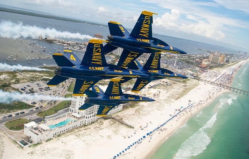 Home of the Blue Angels. Schedules are available online to catch on of their amazing airshows.