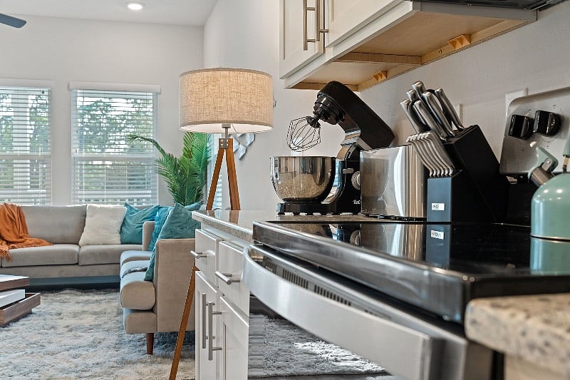 Everything you need in a kitchen and more to whip up a feast or cookies for the kids!