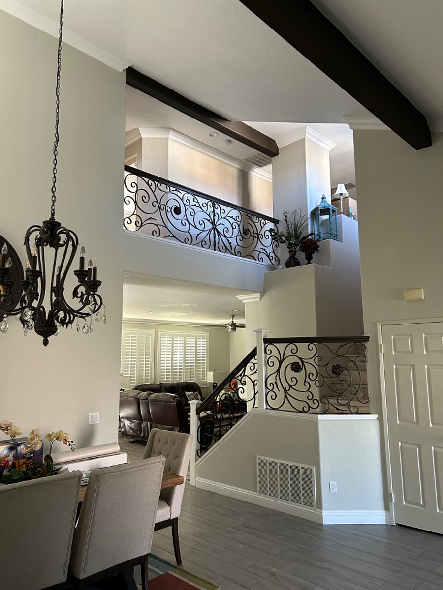 Your room is upstairs 