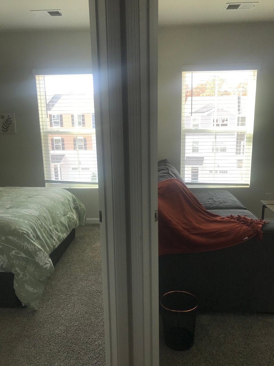 Bedroom and sitting room side by side