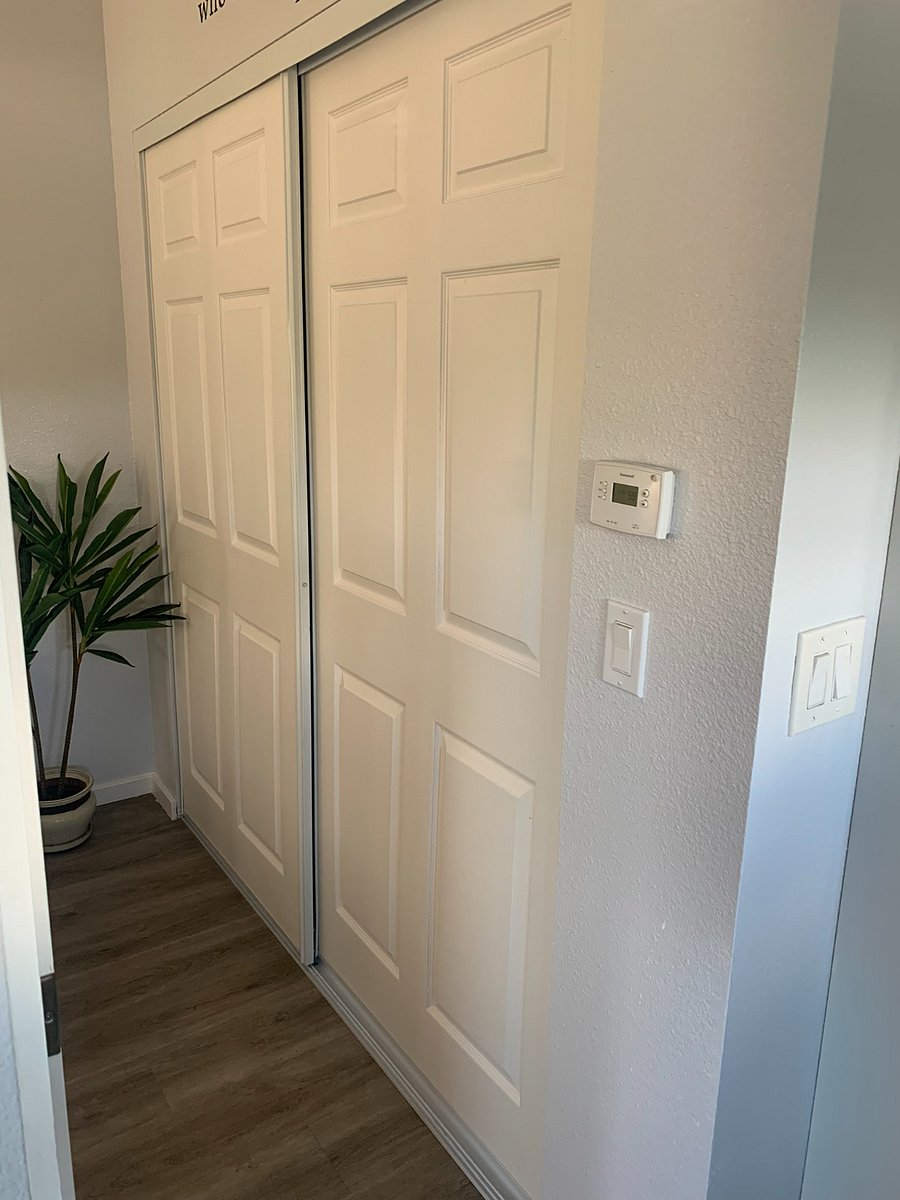 Large closet in bedroom