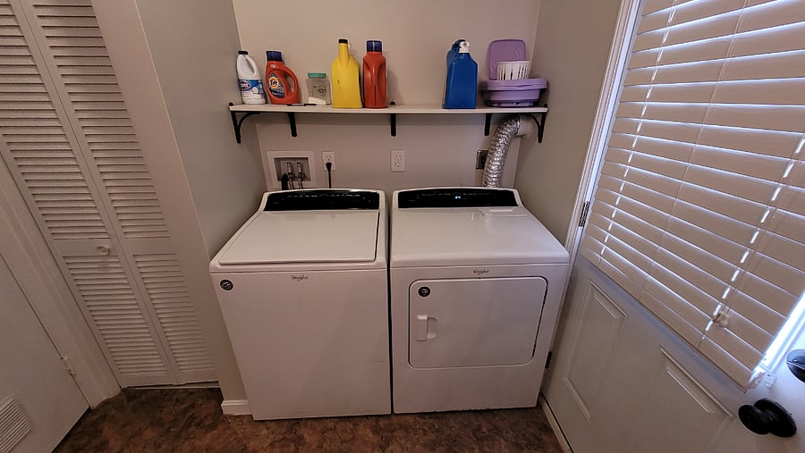 Downstairs bath/laundry