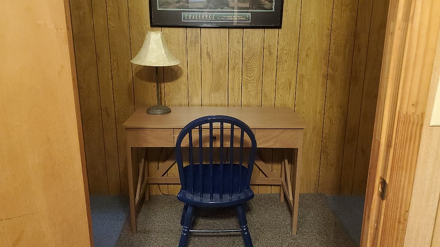 Separate work desk area