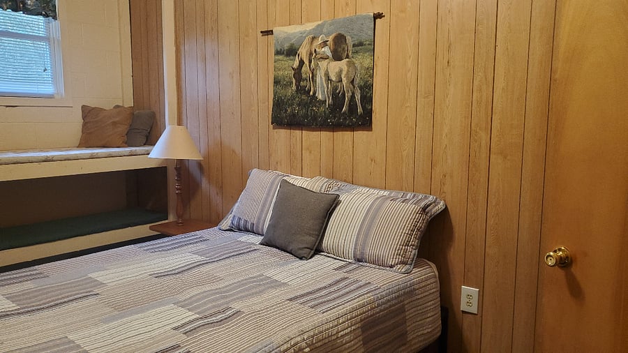 New Queen bed in 2nd bedroom