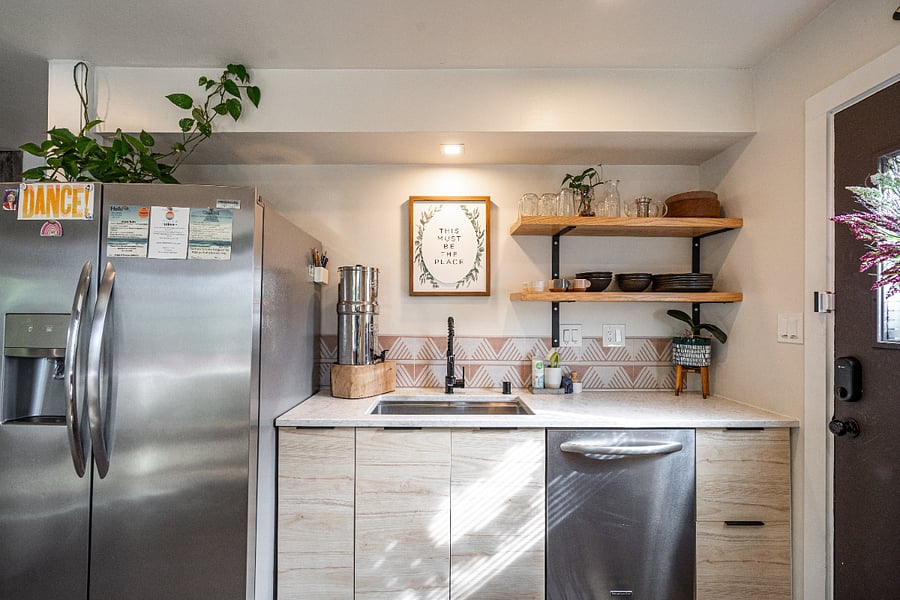 Dishwasher in kitchen.