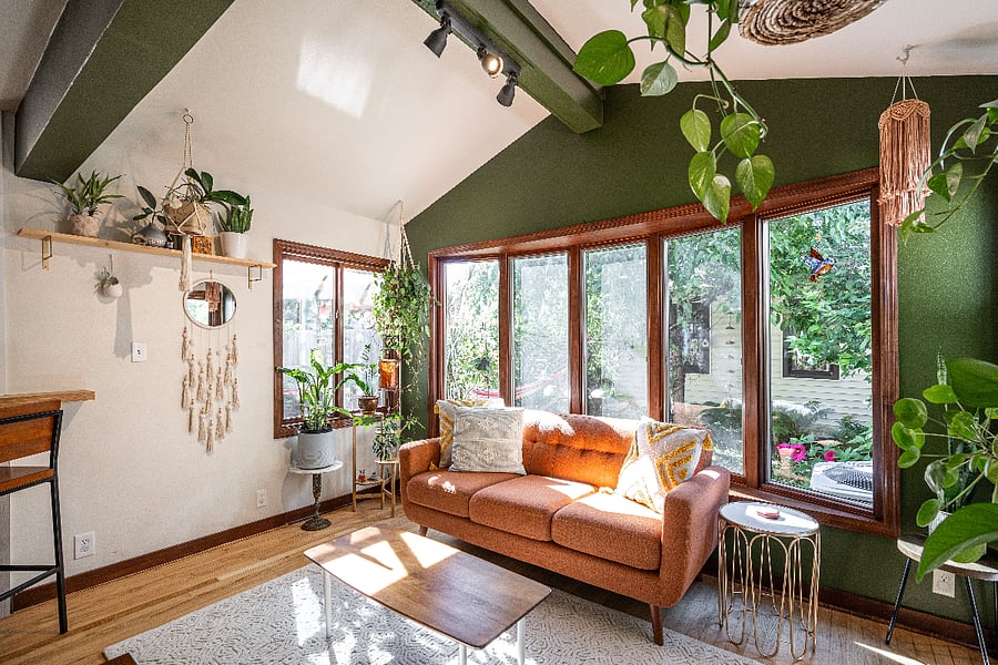 Sunroom/lounge area. 